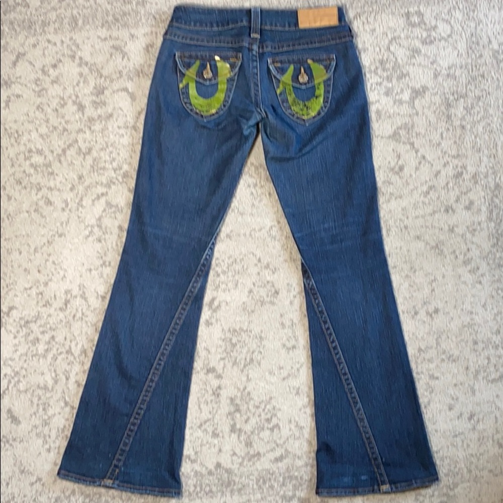 TRUE RELIGION Jeans women's Bootcut logo Size 28 - Picture 11 of 11